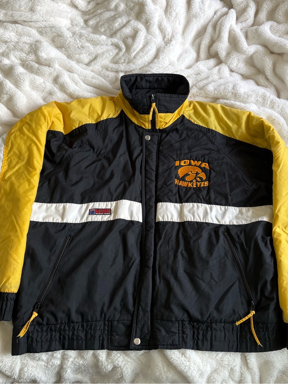 LOGO 7 Black and Yellow Iowa Hawkeyes Performance Jacket